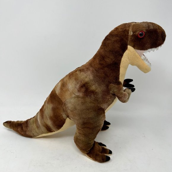 Wild Republic Dinosaur T-Rex Plush 12” Brown & Beige Toy Stuffed Animal - Picture 2 of 10